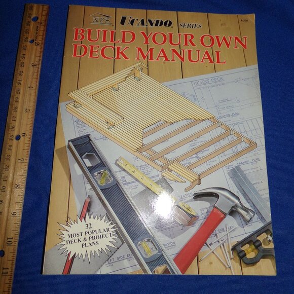 Vintage Build Your Own Deck Manual - NPS Ucando Series - 32 Projects & Plans - Picture 3 of 7